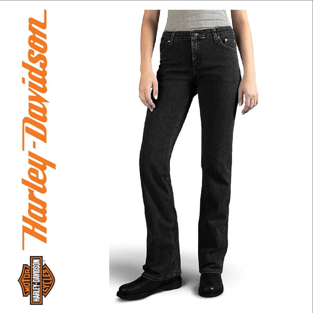 🏍 NWT Harley-Davidson Black Bootcut Jeans